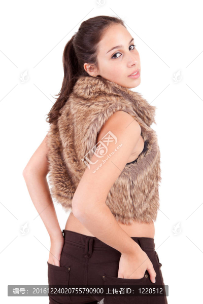 年輕漂亮的女人擺姿勢(shì)