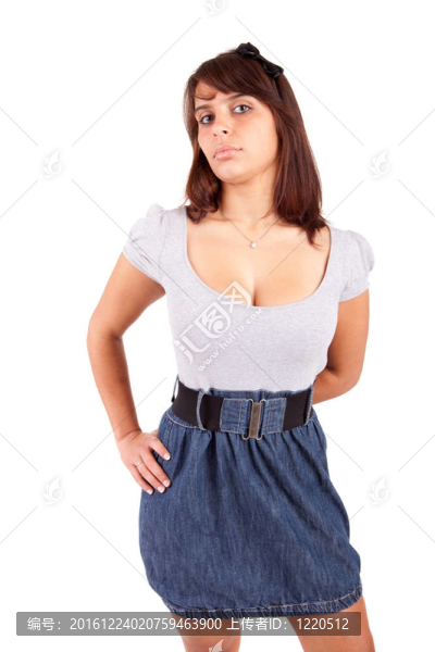 年輕漂亮的女人擺姿勢(shì)