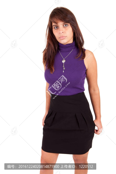 年輕漂亮的女人擺姿勢(shì)