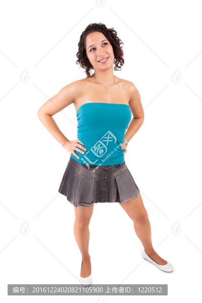 年輕漂亮的女人擺姿勢(shì)