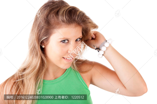 年輕休閑女性肖像