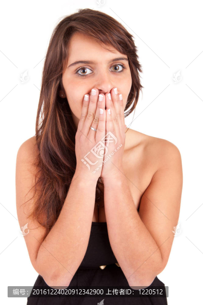 年輕美麗的女人肖像
