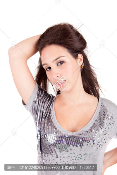 年輕美麗的女人肖像