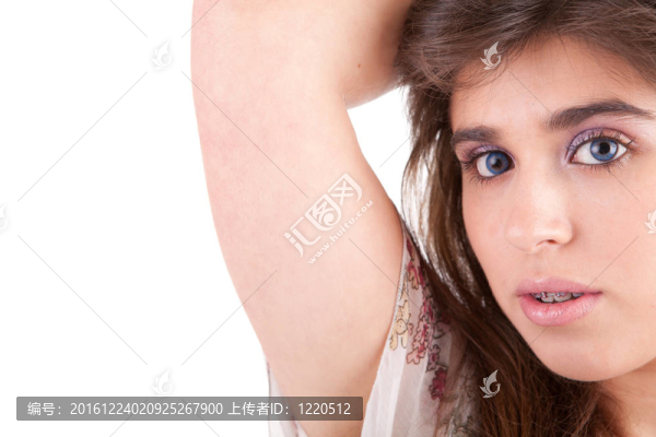 年輕美麗的女人肖像