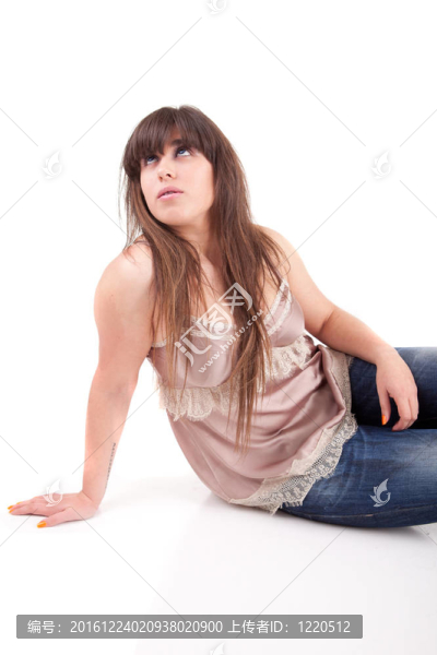 年輕美麗的女人肖像