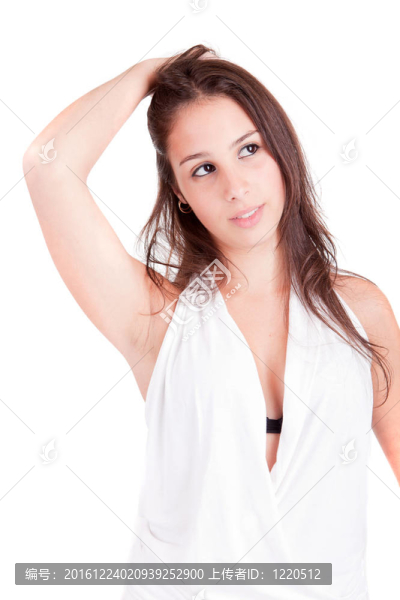 年輕美麗的女人肖像