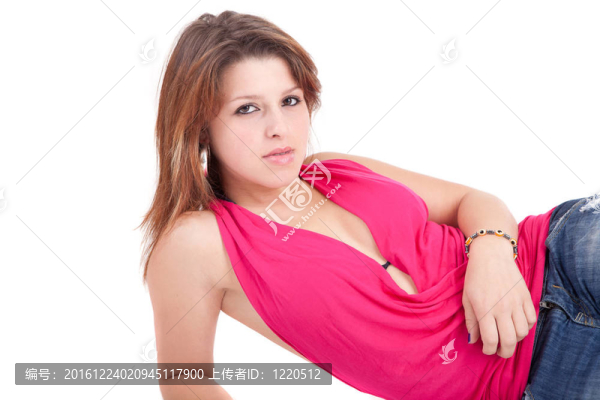 年輕漂亮的女人擺姿勢(shì)