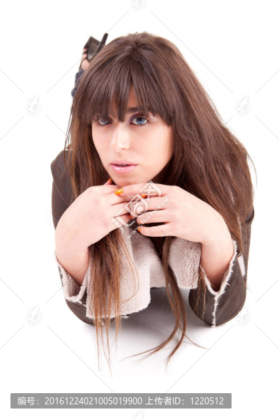 年輕美麗的女人肖像