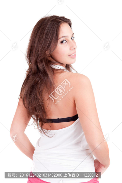 年輕漂亮的女人擺姿勢(shì)