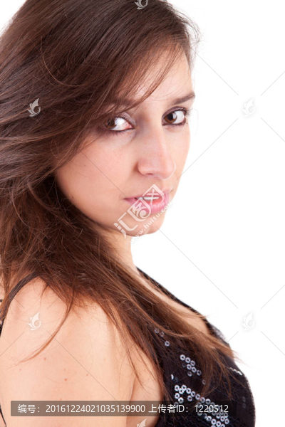 年輕美麗的女人肖像