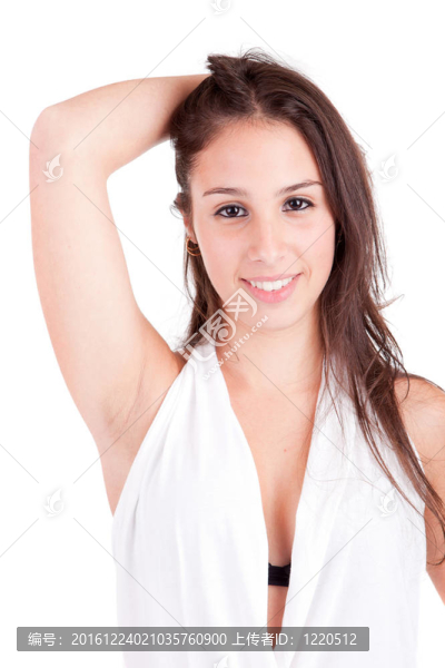 年輕美麗的女人肖像