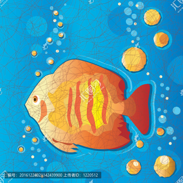 熱帶魚；蠟染織物風(fēng)格