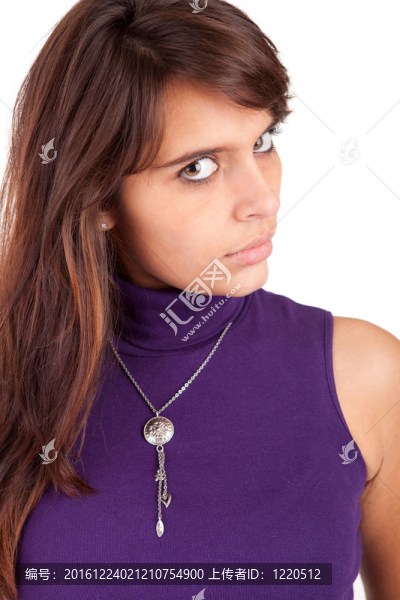年輕美麗的女人肖像