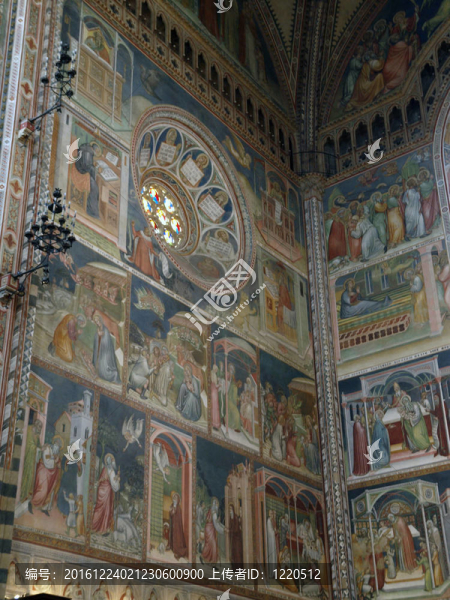 內(nèi)部的大教堂（大教堂）。Orvieto；翁布里亞大區(qū)