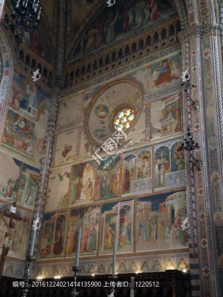 內(nèi)部的大教堂（大教堂）。Orvieto；翁布里亞大區(qū)