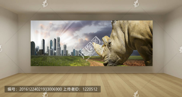 概念圖空房間；美術(shù)館概念；三維插畫
