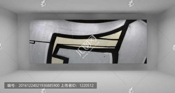灰漆空廊；現(xiàn)代潔凈室；3D插畫(huà)