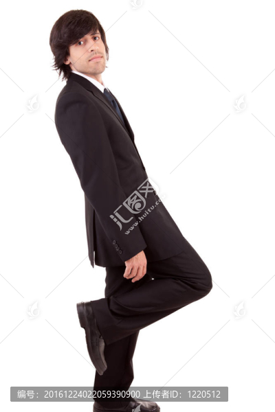 靠墻的商人