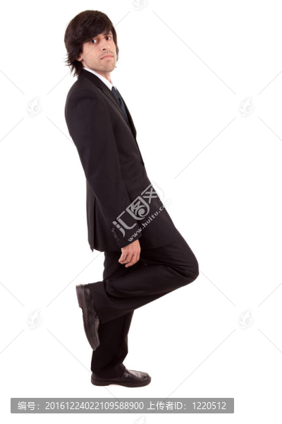 靠墻的商人