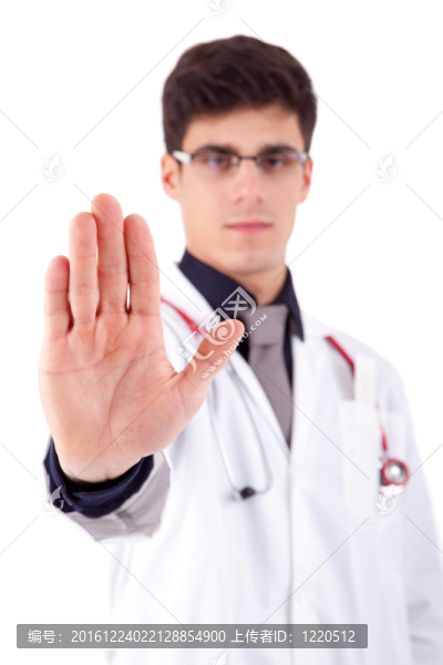 年輕的醫(yī)生讓停止的跡象
