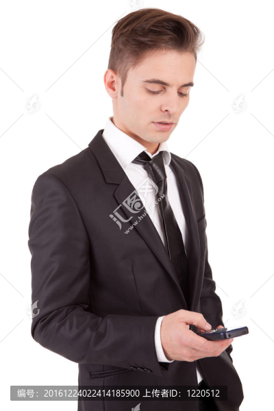 商人在電話里