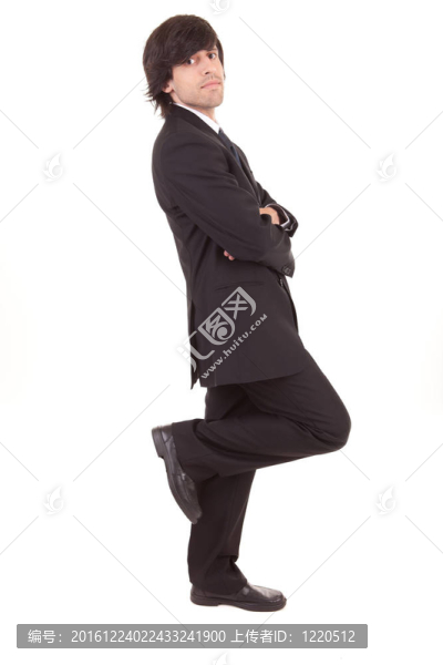靠墻的商人