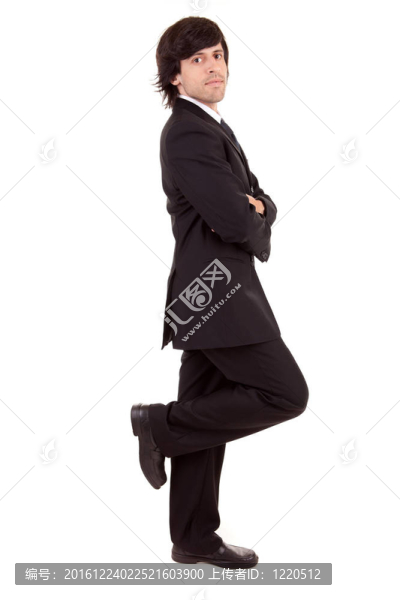 靠墻的商人