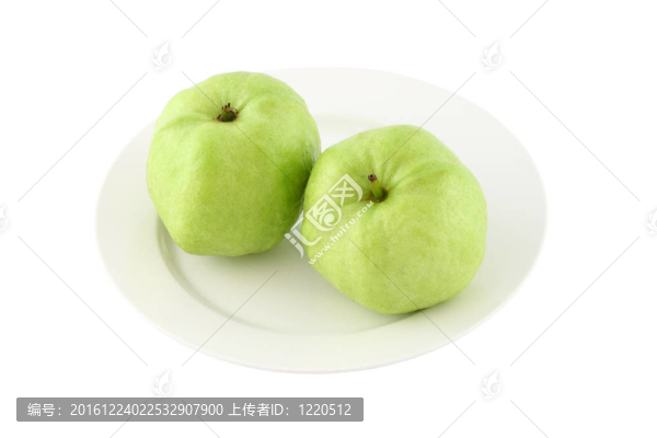 白底綠石榴菜。
