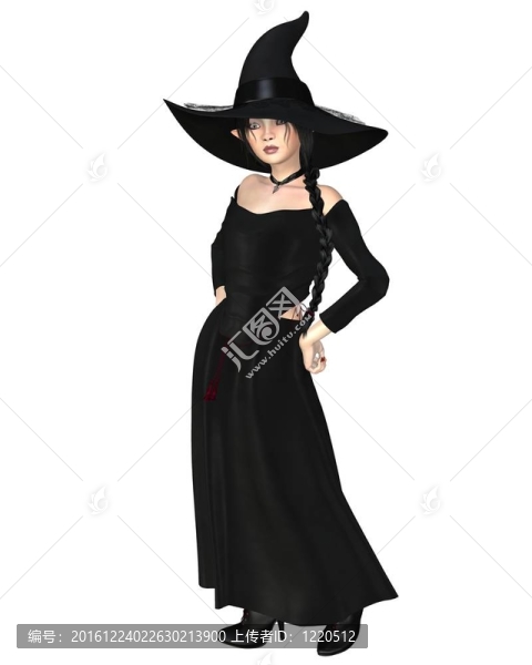 Young,Witch戴黑帽