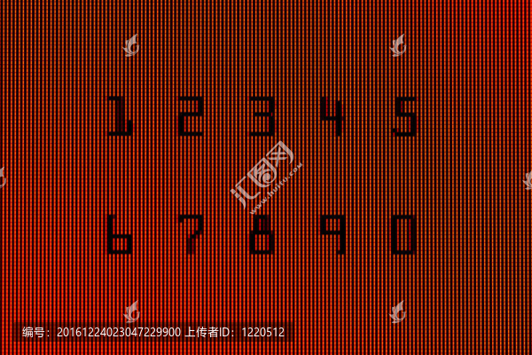 計算機(jī)屏幕上的特寫數(shù)字