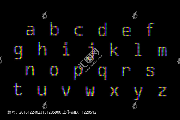 計(jì)算機(jī)屏幕上特寫字母
