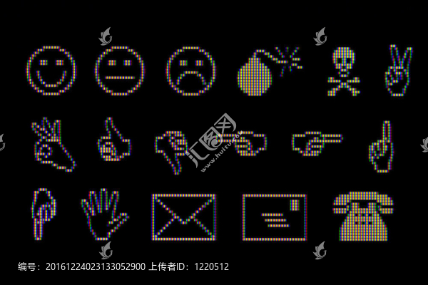 計(jì)算機(jī)屏幕上特寫符號(hào)
