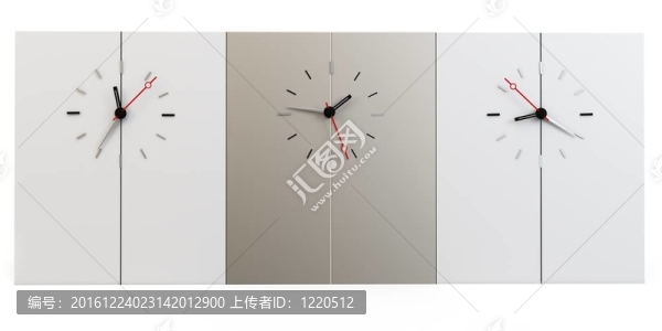 帶時(shí)鐘的3D時(shí)區(qū)墻