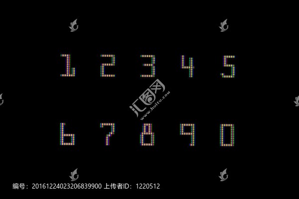 計(jì)算機(jī)屏幕上的特寫(xiě)數(shù)字