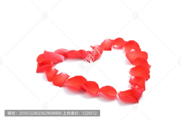 玫瑰花瓣的心