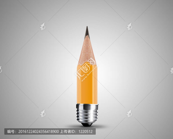 黃色鉛筆削尖