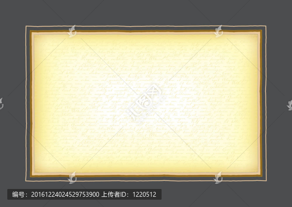 一個(gè)文憑證書(shū)模型；