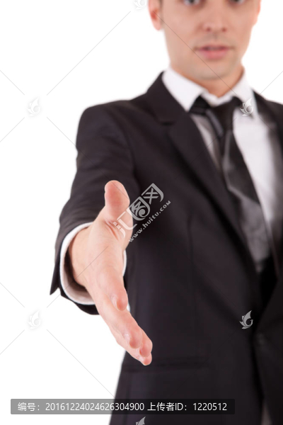年輕工程師；握手