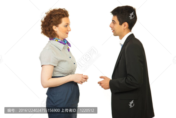 業(yè)務(wù)婦女和男子討論