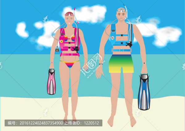 女人的潛水員