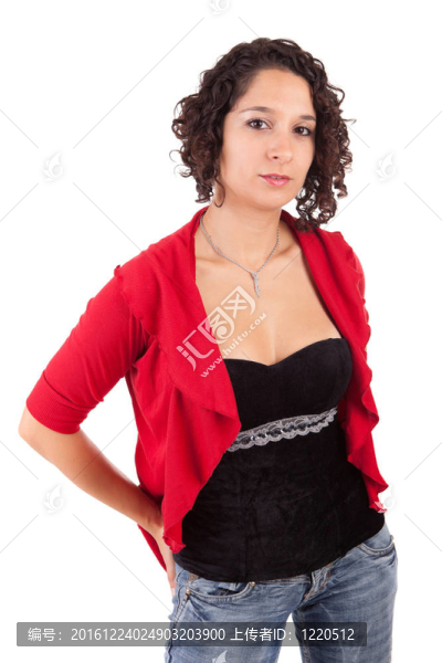 年輕漂亮的女人擺姿勢