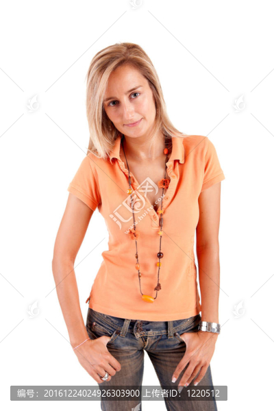 年輕漂亮的女人擺姿勢(shì)