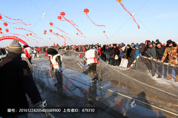 拉網(wǎng)捕魚(yú),打魚(yú)人