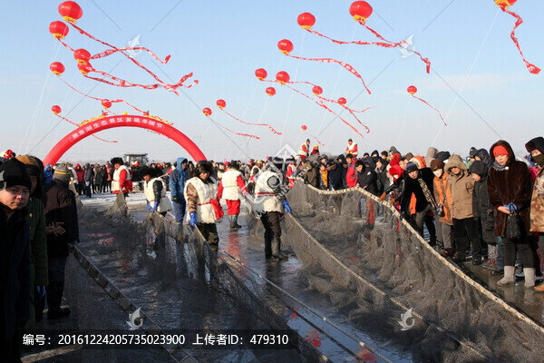 冬捕,冬網(wǎng),拉網(wǎng)捕魚,打魚人