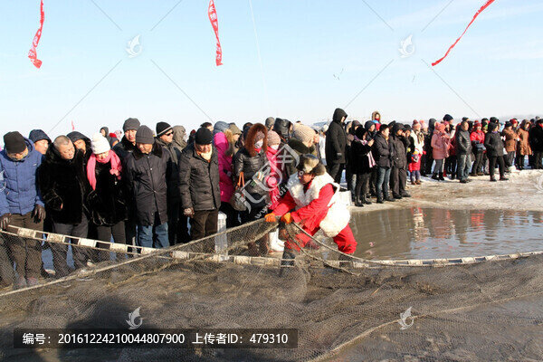 拉網(wǎng)捕魚,打魚人