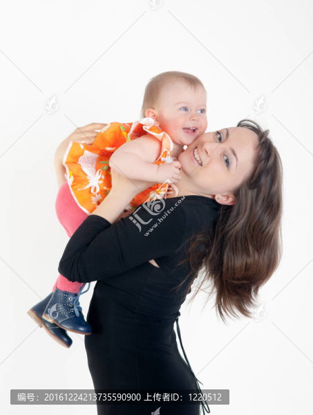 快樂母親與女兒