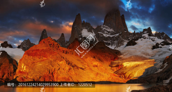 Mount,Fitz,Roy；巴塔哥尼亞；阿根廷