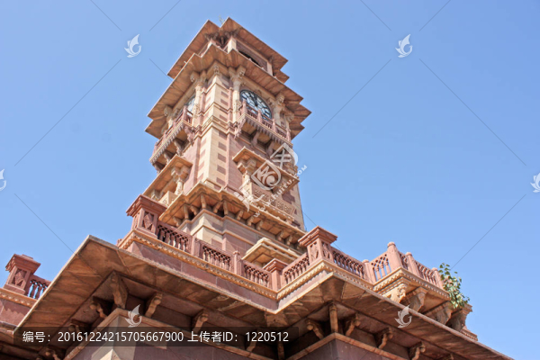 Jodhpur的鐘塔；拉賈斯坦