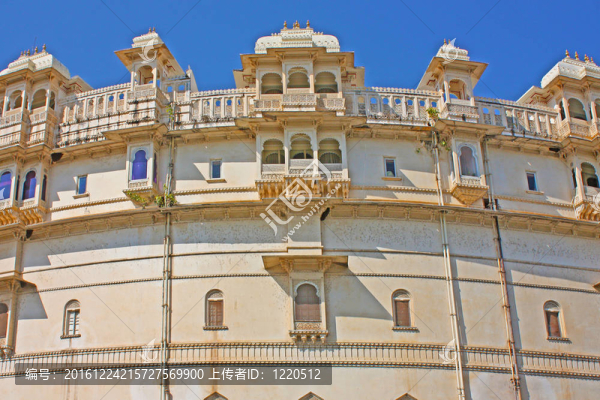 Rajasran烏代布爾市在宮殿；