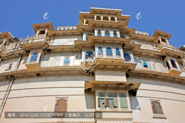 Rajasran烏代布爾市在宮殿；